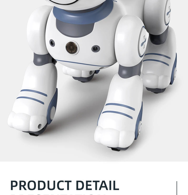 "Smart Intelligence Remote Control Robot Dog - Voice Command, Programmable, Touch-Sense, Music & Stunt Toy