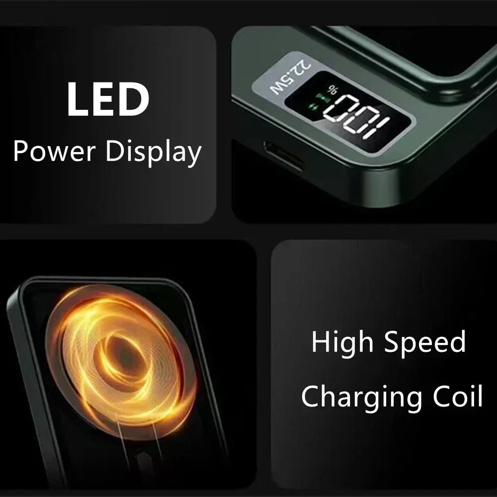 Xiaomi Mijia Magnetic Wireless 50000mah Power Bank Fast Charger For Magsafe Portable Auxiliary Battery Pack For Iphone Huawei